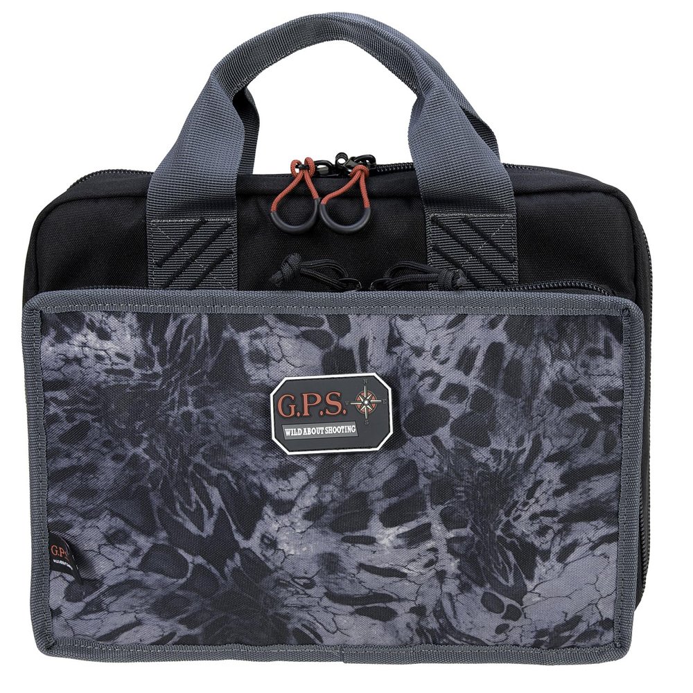 G.P.S. Quad Pistol Range Bag with Mag Storage & Dump Cups | Prym1 Blackout | 4 Handguns Capacity | Durable Secure Handguns, Ammo & Shooting Accessories Storage Soft Case