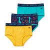 Lucky & Me | Liam Boys Briefs | Children's Tagless Soft Cotton Underwear | 3 Pack (Dino, 9/10y) view 1
