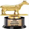 Crown Awards Goat Trophy, 6.75" Goat Trophy with 5 Lines of Text Included, 10 Pack view 1
