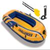Intex Inflatable 2 Person Floating Boat Raft Set w/ Oars & Air Pump (3 Pack) view 2