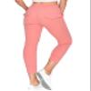 ALWAYS Womens 7/8 Length Ribbed Jogger Sweatpants - Rib Knit Winter Warm Stretch Pants with Pockets Pink XL view 4