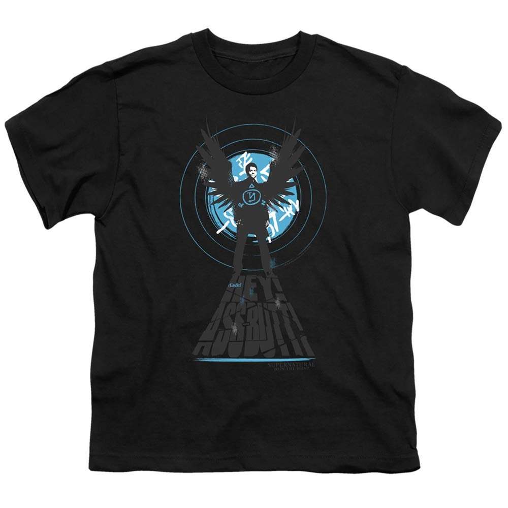 A&E Designs Supernatural Kids T-Shirt Hey Assbutt Black Tee, XL