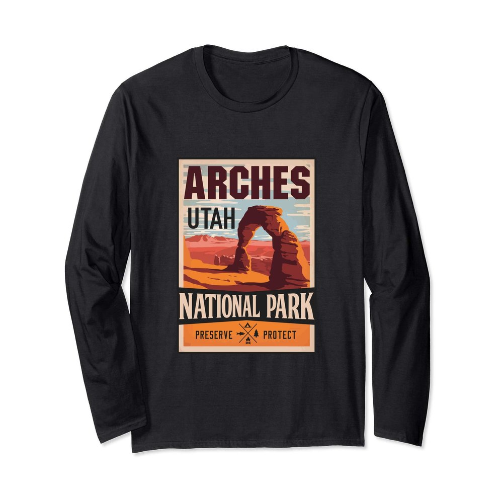 Arches National Park Moab Utah Vintage Long Sleeve T-Shirt