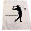 GBM Golf Ball Manufacturers Personalized 16" x 26" Golf Towel - 3 Personalized Golf Balls - 15 Golf Tees. Black Cotton Beach Towel - Great Gift for Golfers view 2