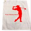 (Red) Man Personalized Golf Towel Set  Includes One Personalized 16" x 26" Golf Towel - 3 Personalized Golf Balls - 15 Golf Tees. (Red) Men Comes in Christmas Ribbon Packaging! view 2