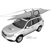 DORSAL Kayak Rack Set 2Pcs J-Bar Rack for Canoe SUP Board Boat On Roof Top Mount Crossbars view 2