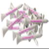 (Pink) Man Personalized Golf Towel Set - Includes One Personalized 16" x 26" Golf Towel - 3 Personalized Golf Balls - 15 Golf Tees. (Pink)  Comes in Christmas Ribbon Packaging! view 4