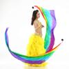 2Pcs Silk Veil + 2Pcs Poi Chain Ball Women Belly Dance Poi Streamer Throw Ball Stage Props(Rainbow) view 4