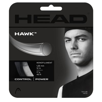 Head Unisex Adult's Hawk Set Tennis String, Black, 16