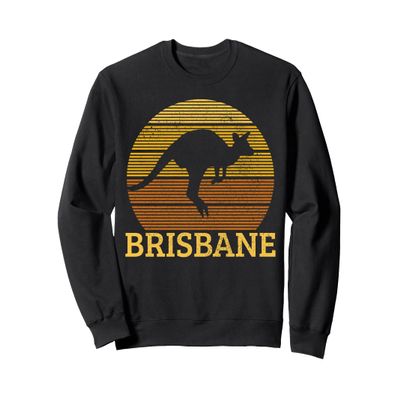 Brisbane Australia Vintage Kangaroo Souvenir Gift Sweatshirt