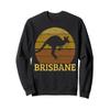 Brisbane Australia Vintage Kangaroo Souvenir Gift Sweatshirt view 1