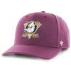 '47 Forty Seven Brand Anaheim Ducks Cold Zone Plum NHL MVP DP Curved Visor Snapback Cap view 1