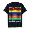 100 days of school shirt hearts T-Shirt view 1