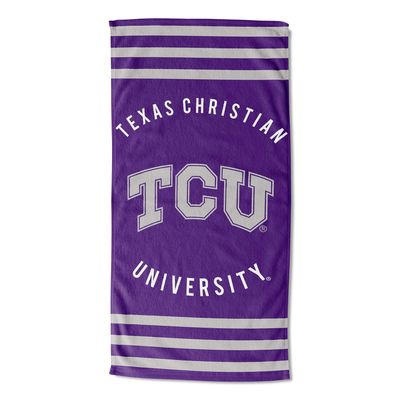 Northwest NCAA TCU Horned Frogs Beach Towel, 30" x 60", Stripes