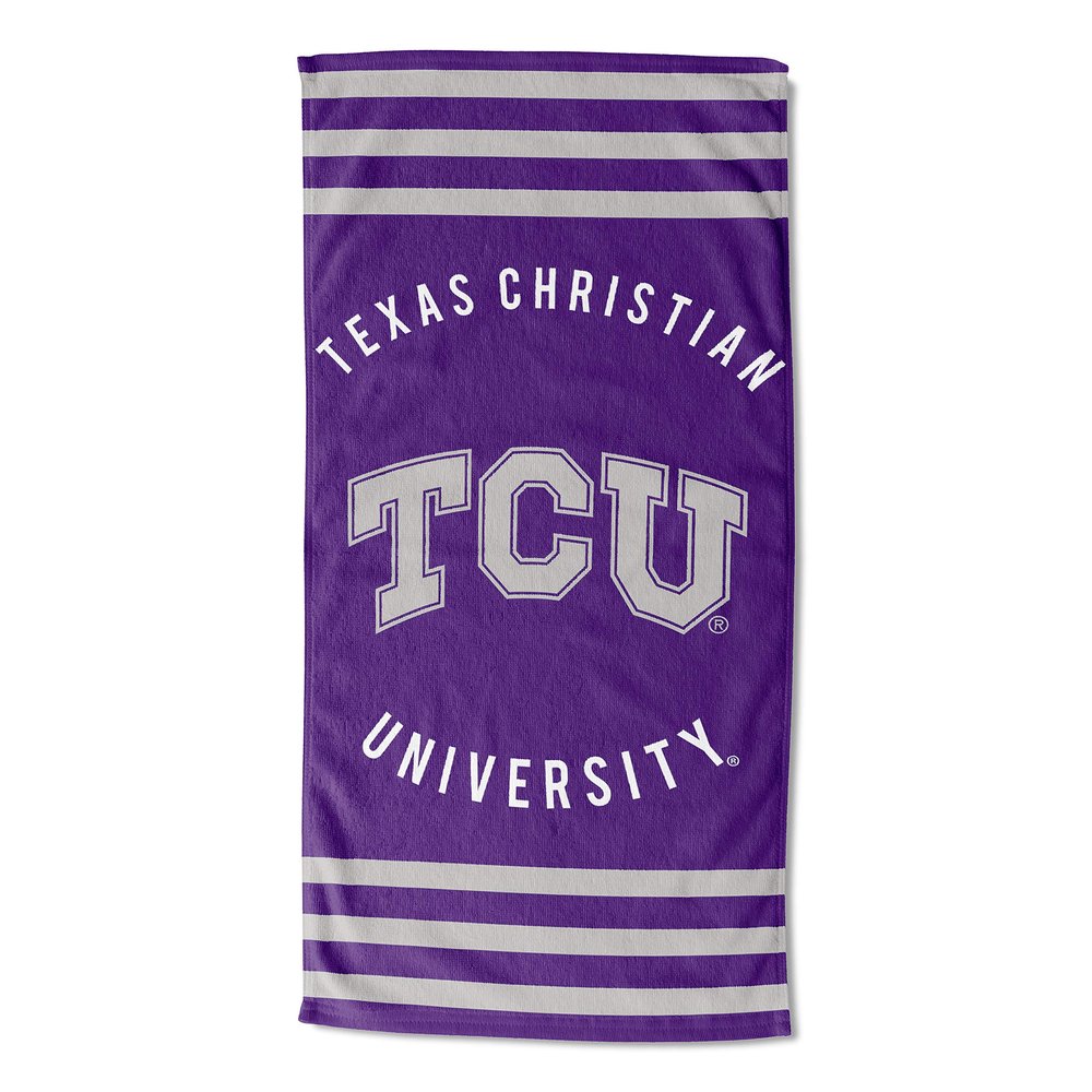 Northwest NCAA TCU Horned Frogs Beach Towel, 30" x 60", Stripes