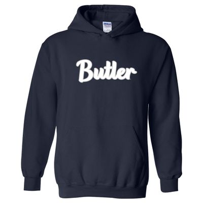 AH1240 - Butler Bulldogs Basic Script Hoodie - Large - Navy