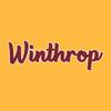 AH1240 - Winthrop Eagles Basic Script Hoodie - X-Large - Gold view 2
