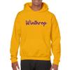 AH1240 - Winthrop Eagles Basic Script Hoodie - X-Large - Gold view 4