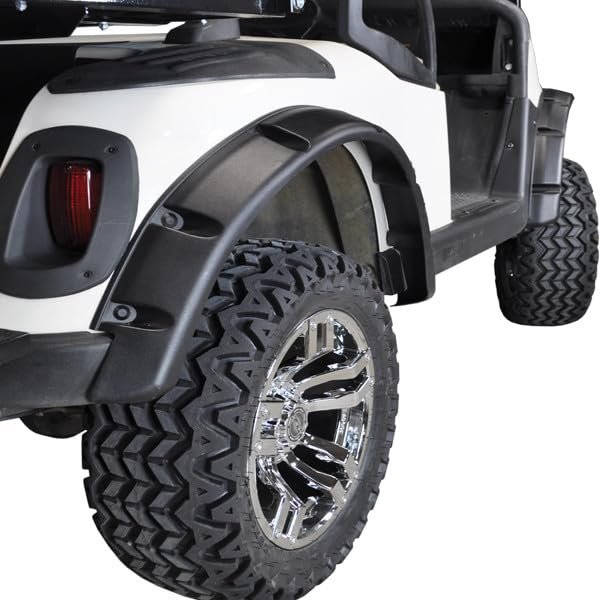GTW EZGO RXV Golf Cart Black Fender Flares (2008 to 2015) - Set of 4
