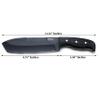 GCS Handmade D2 Custom Green Micarta Handle TANTO Hunter Survival Tactical Knife with Brown Leather Right or Left Hand Horizontal Sheath & Sharpening Stone GCS258 view 2