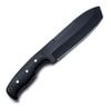 GCS Handmade D2 Custom Green Micarta Handle TANTO Hunter Survival Tactical Knife with Brown Leather Right or Left Hand Horizontal Sheath & Sharpening Stone GCS258 view 3
