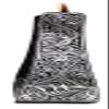 Challenger 5" Wide Western Black Engraved Aluminum Horse Stirrups 51177 view 3