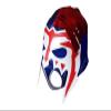 ESCORPION Lycra (PRO-FIT) Adult Lucha Libre Wrestling Mask (Pro-Lycra) - Blue & White with Red Mask - Mascara de Lucha Libre Mexicana view 2