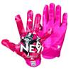 Battle Sports MM 1.0 Pink Wide Receiver Football Gloves, Ultra Stick Adult & Youth Gloves - Adult X-Large, Pink view 3