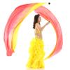 2Pcs Poi Chain Ball Women Belly Dance Poi Streamer Throw Ball Stage Prpos (Yellow Orang Red) view 4