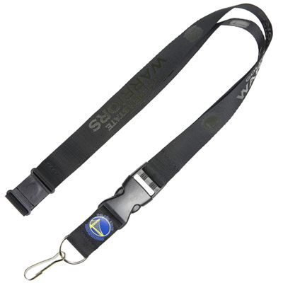Aminco NBA Golden State Warriors Black on Black Team Lanyard