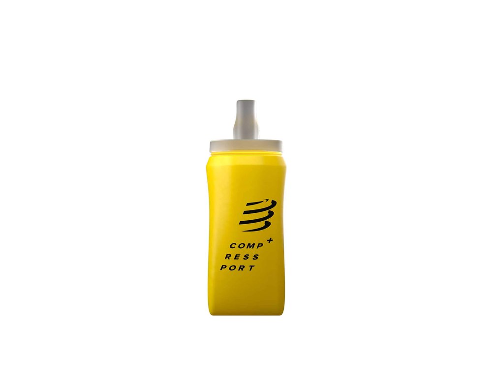 COMPRESSPORT Ergoflask Unisex Hip Flask 300 ml, unisex_adult, CU00015B, yellow, 300 mL