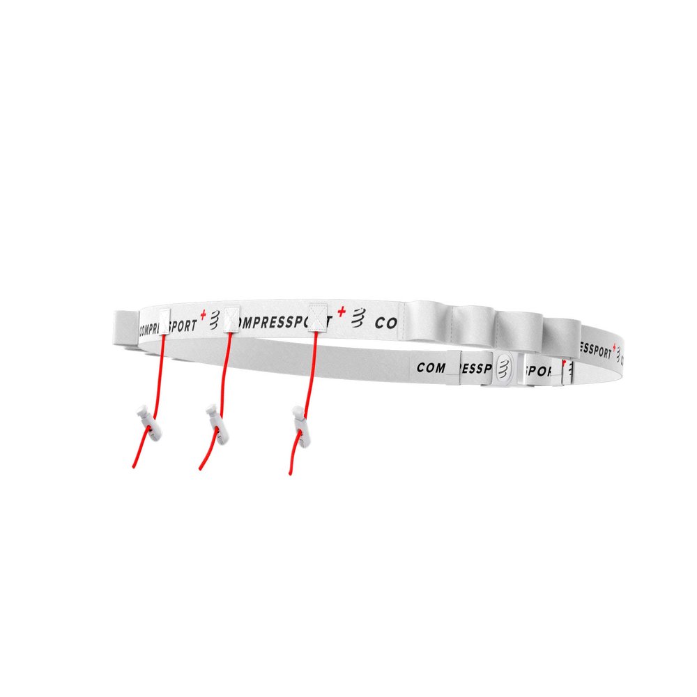COMPRESSPORT - Race Belt - Bib Belt - Running, Cycling - Fully Adjustable and Functional - Ideal for Carrying Your Gels
