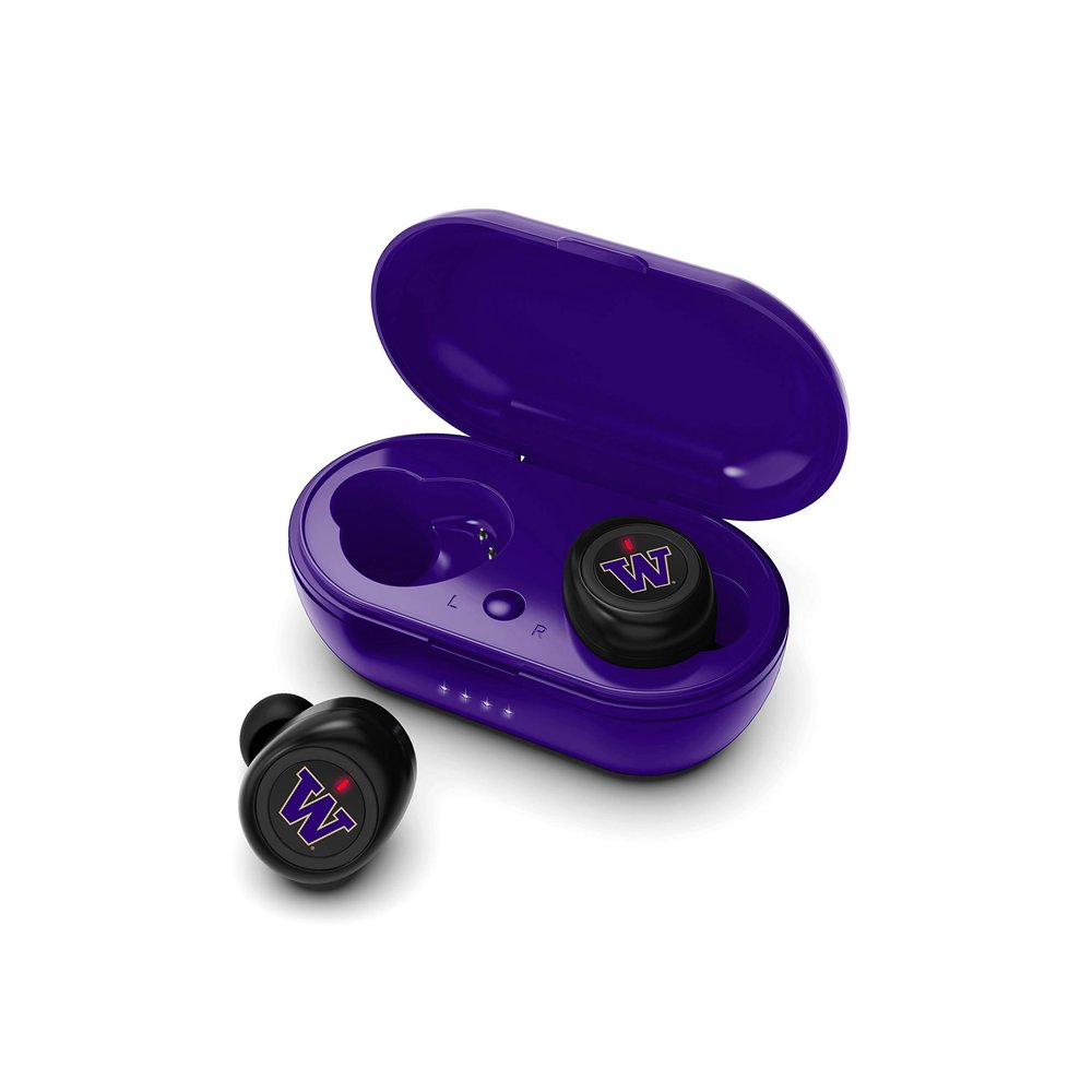 NCAA Washington Huskies True Wireless Earbuds, Team Color
