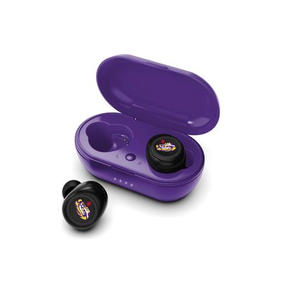NCAA LSU Tigers True Wireless Earbuds, Team Color