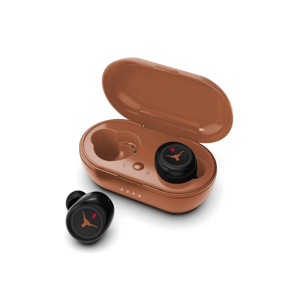 NCAA Texas Longhorns True Wireless Earbuds, Team Color