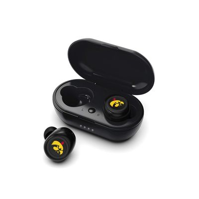 NCAA Iowa Hawkeyes True Wireless Earbuds, Team Color