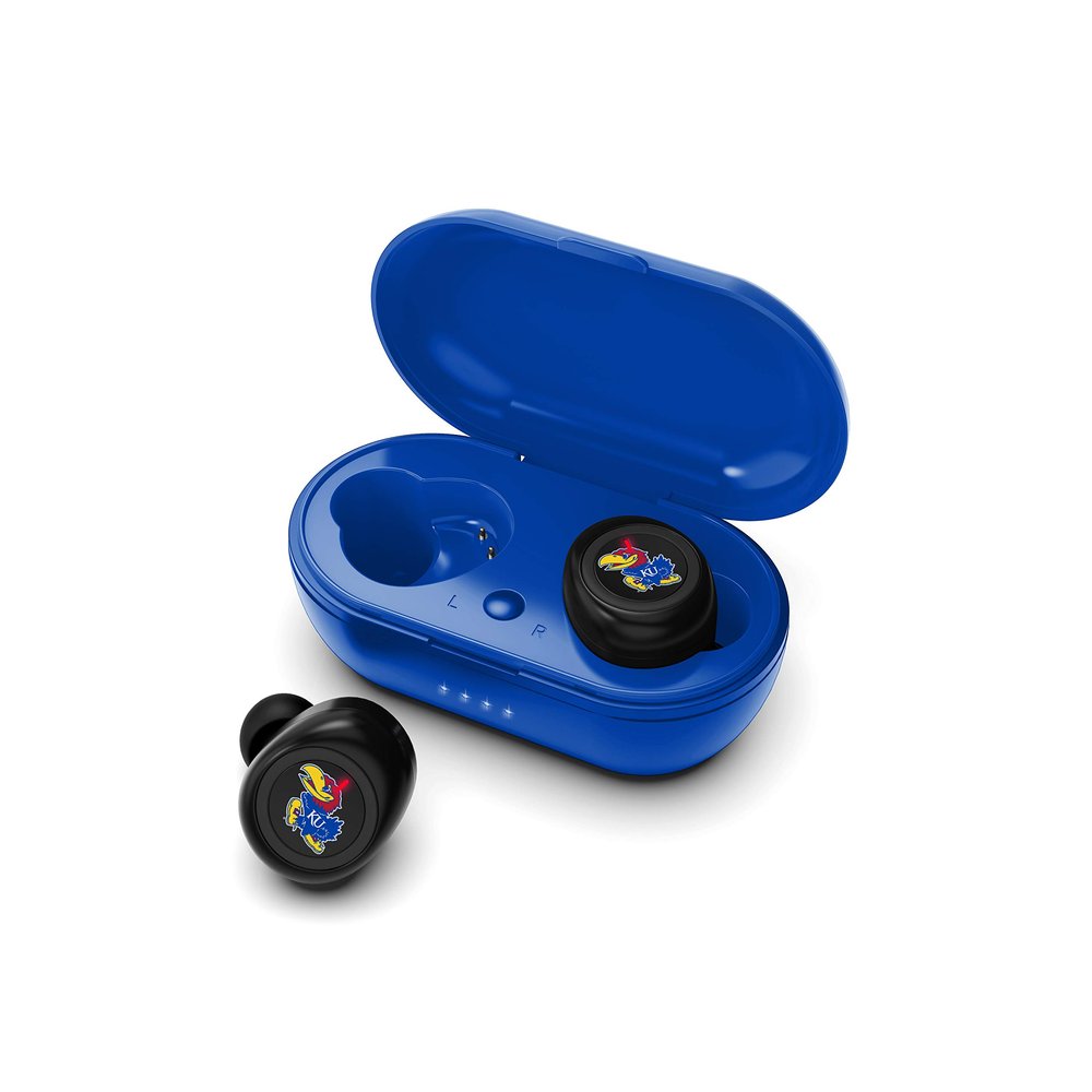 NCAA Kansas Jayhawks True Wireless Earbuds, Team Color