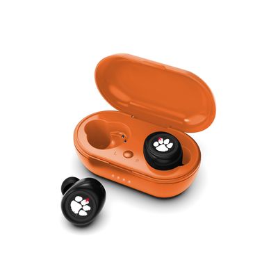NCAA Clemson Tigers True Wireless Earbuds, Team Color