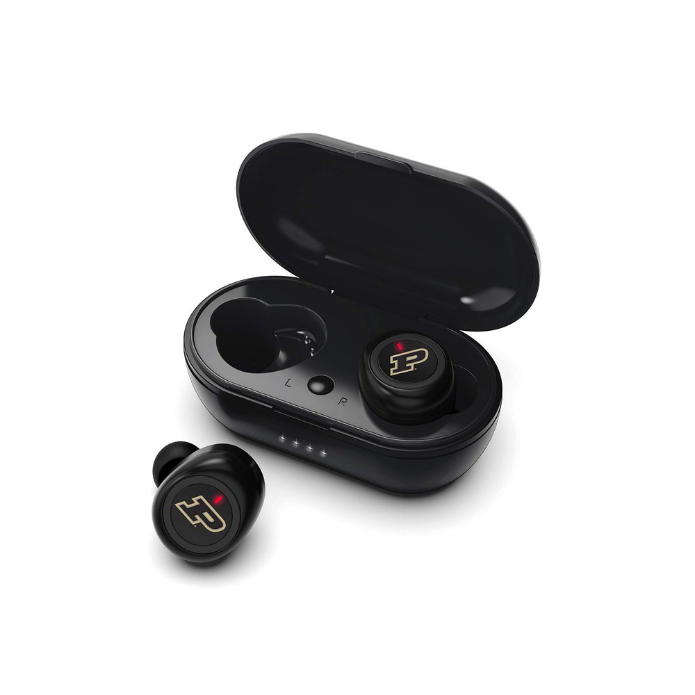 NCAA Purdue Boilermakers True Wireless Earbuds, Team Color
