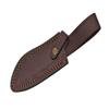 SANZ Damascus Hunting Knife 11 Inch - Bolo Blade Camping Knifes with Wood Handle, Firestorm Pattern Full Tang Blade & Sheath - Pocket Knife for Hunting & Outdoor uses view 4