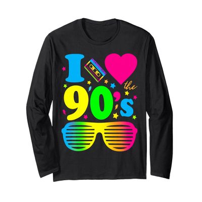 1990's 90s I Heart the Nineties Long Sleeve T-Shirt