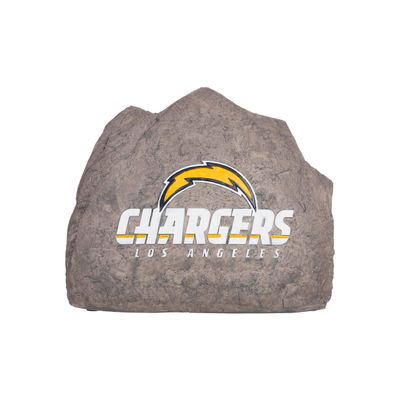 FOCO NFL Los Angeles Chargers Team Logo Faux Rock Lawn Decor Garden StoneTeam Logo Faux Rock Lawn Decor Garden Stone, Team Color, One Size