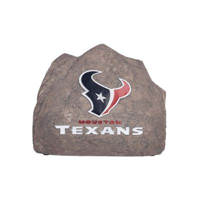 FOCO NFL Houston Texans Team Logo Faux Rock Lawn Decor Garden StoneTeam Logo Faux Rock Lawn Decor Garden Stone, Team Color, One Size
