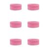 COUVER Adult/Youth 1 inch Solid/Plain Cotton Affordable Terry Cloth Wristband(6 Pair) Light Pink view 2