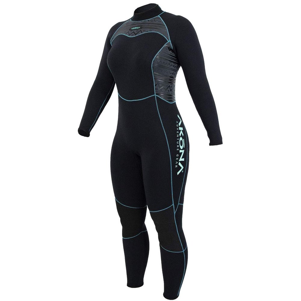 AKONA Womens 7mm Cold Water Full Suit. Quantum Strech Neoprene. Designed to Keep You Warm in The Cold Water for Scuba, Snorkeling, Paddle Boarding, Kayaking, Surfing - 7