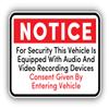 Zirni Audio and Video Recording Consent Vinyl Sticker Bumper Art Decal