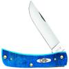Case XX WR Pocket Knife Sod Buster Jr, Stainless Steel Blades, Length Closed: 3 5/8 Inches, Made in USA (Blue, Small) view 1
