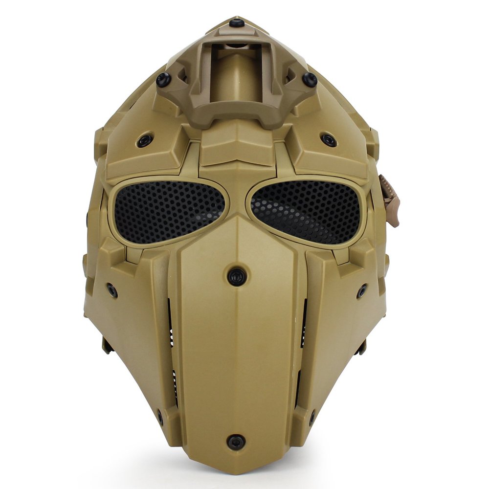 Tactical Airsoft Full Face Protection, Terminator Helmet with Mask Goggles. Used for Military Role-Playing Movie Props Hunting Paintball Shooting