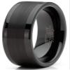 Metal Masters Co. Mens Tungsten Ring Black Wedding Band Brushed Comfort-fit 8MM 15 view 2