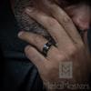 Metal Masters Co. Mens Tungsten Ring Black Wedding Band Brushed Comfort-fit 8MM 15 view 3